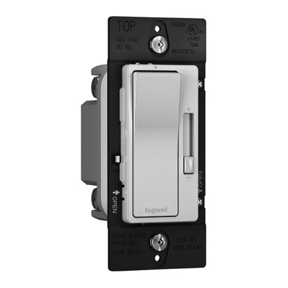 LEGRAND Wattstopper RHL373P Installation Instructions