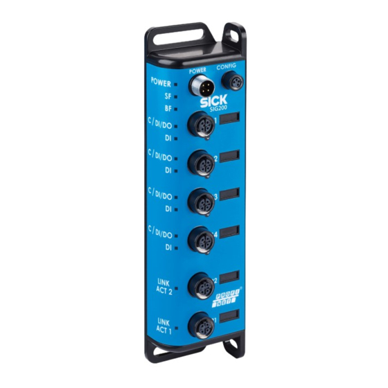 SICK SIG200 PROFINET Quick Start