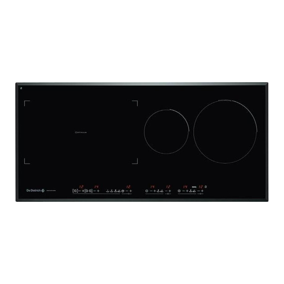 DeDietrich DTI789V Installation And User Manual