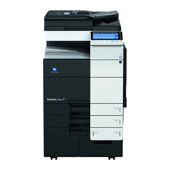 Konica Minolta bizhub C754E Installation Manual