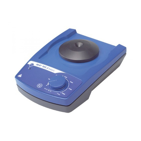 IKA MS 3 digital Manual