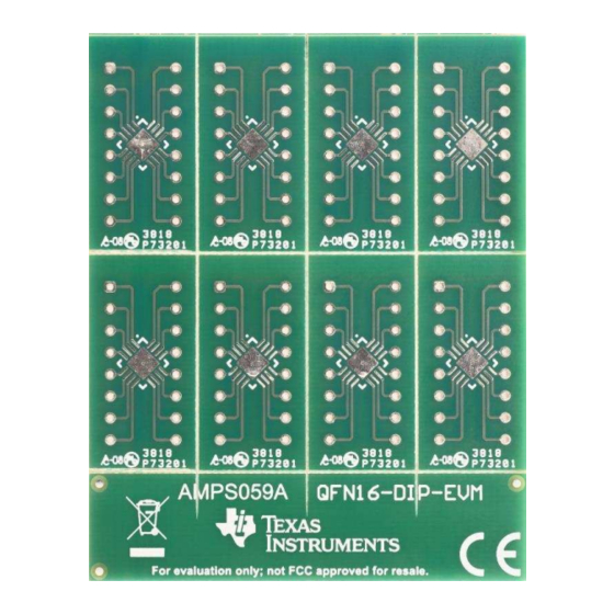 Texas Instruments QFN16-DIP-EVM User Manual