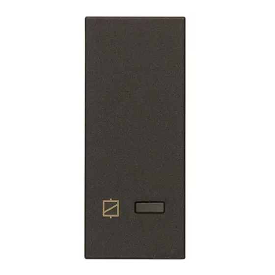 Vimar LINEA 30803 Series Quick Start Manual