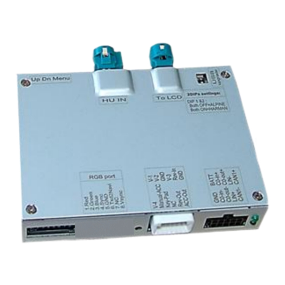 Car-Interface CI-RL4-MIB88 Manual