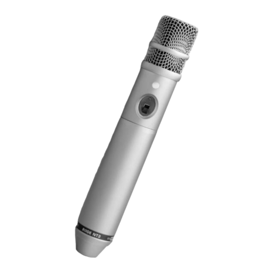 RODE Microphones NT3 Instruction Manual