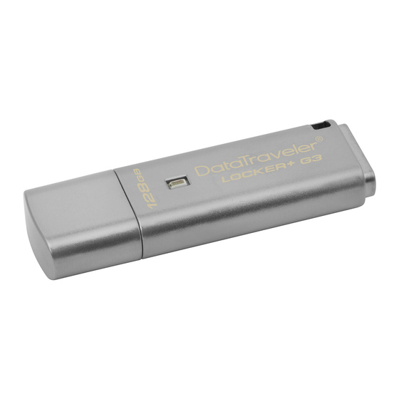 Kingston Technology DataTraveler Locker+ Generation 3 DTLPG3 Installation Manual