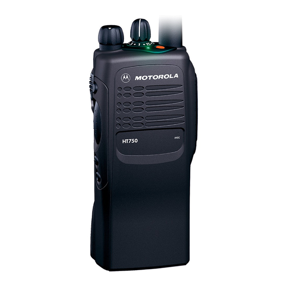 Motorola HT750, HT1250, HT1250 LS, HT1550 XLS Brochure