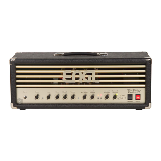 Engl Artist Edition E653 Operator's Manual