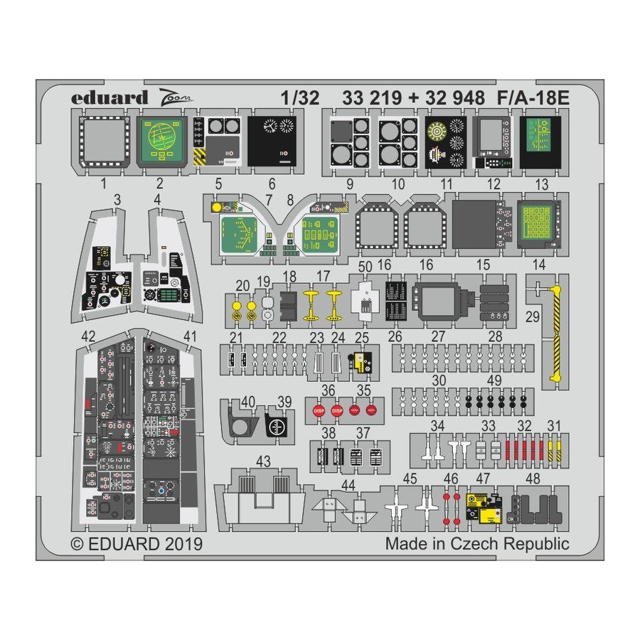 Eduard F/A-18E Assembly Instructions