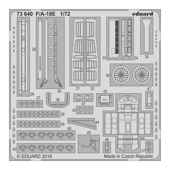 Eduard F/A-18E Quick Start Manual