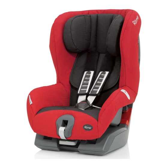 Britax Romer KING plus elisa Instructions For Use Manual