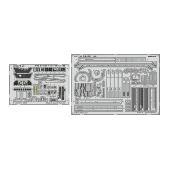 Eduard F/A-18E Quick Start Manual