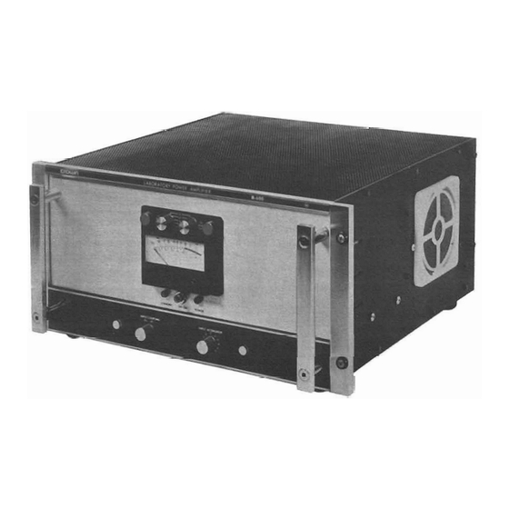 Crown M-600 Instruction Manual