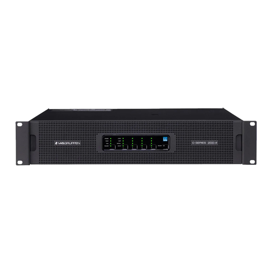 Lab.gruppen D Series Quick Start Manual