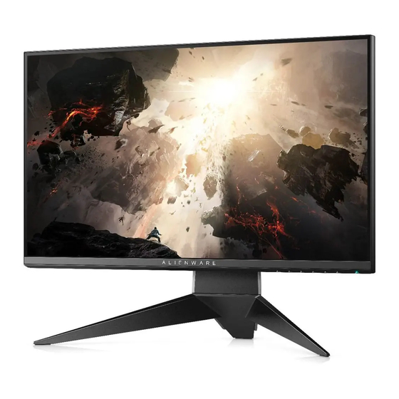 Alienware AW2518H Troubleshooting Manual