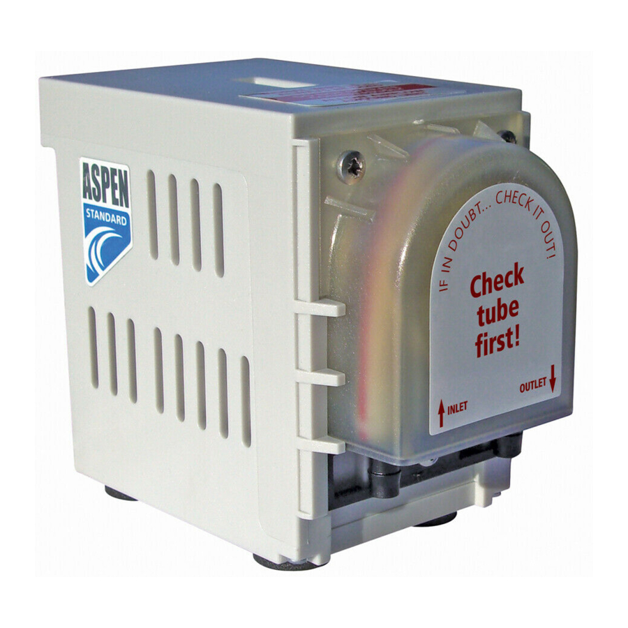 Aspen Pumps Standard Datasheet