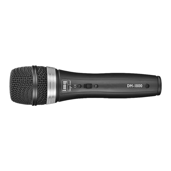 Monacor IMG Stageline DM-1800 Quick Manual