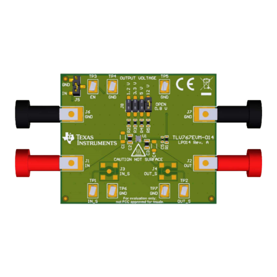 Texas Instruments TLV767EVM-014 User Manual