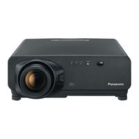 Panasonic DW7000U-K - WXGA DLP Projector Operating Instructions Manual