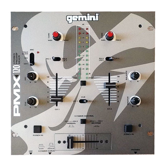 Gemini PMX-120 Service Manual