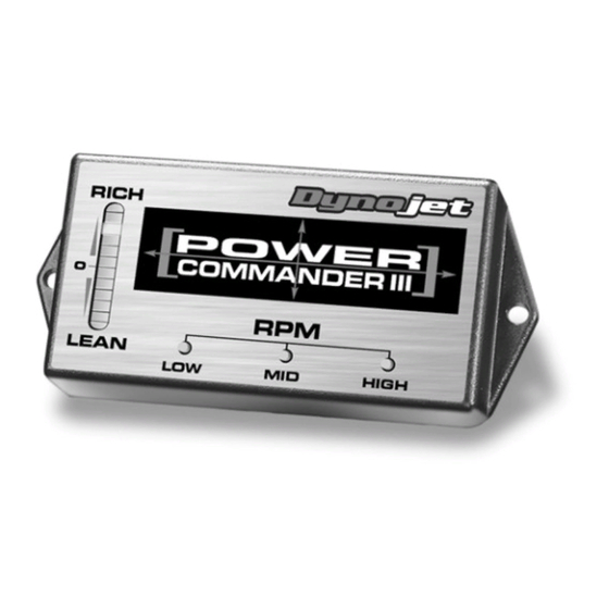 Dynojet power commander III Installation Instructions