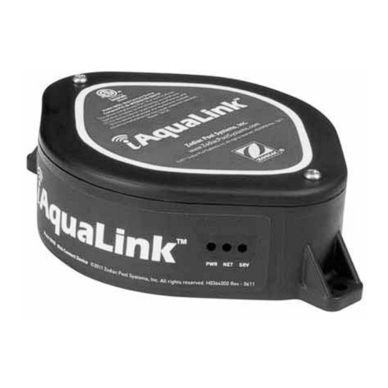 Zodiac iAquaLink Quick Start Manual