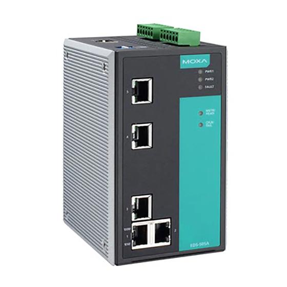 Moxa Technologies EtherDevice EDS-505A Hardware Installation Manual