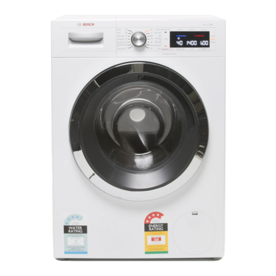 Bosch WAW28540AU Washing Machine Manuals