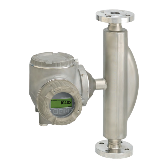 Endress+Hauser HART Proline Promass 500 Special Documentation