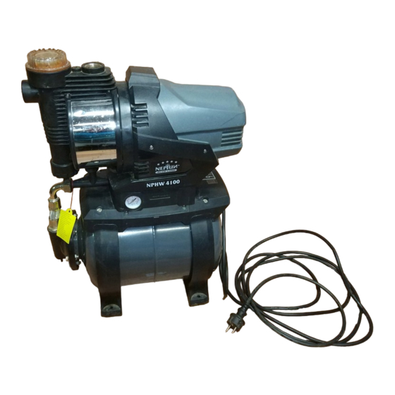 Neptun BLUE LINE NPHW 4100 Water Pump Manuals