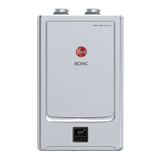 Rheem Iconic RTGH-SR10i Training And Service Manual