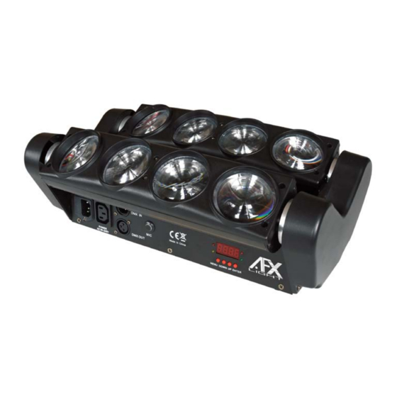 afx light 8BEAM-FX Instruction Manual