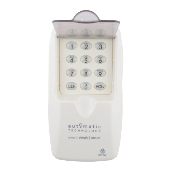 Automatic Technology KPX-7V2 Quick Setup Manual