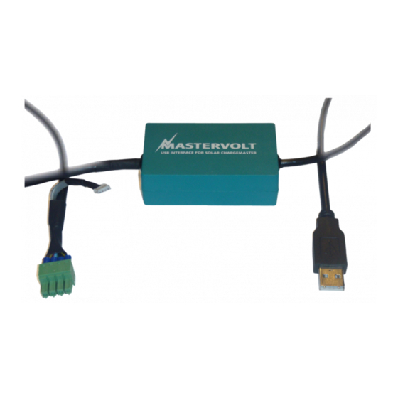 Mastervolt USB Interface for Solar ChargeMaster User Manual