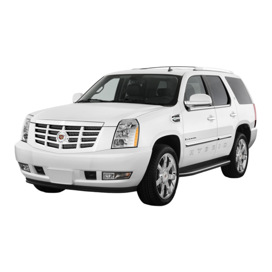 Cadillac 2010 Escalade Owner's Manual