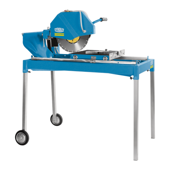 TYROLIT Hydrostress TBE350S-1 Operating Instructions Manual