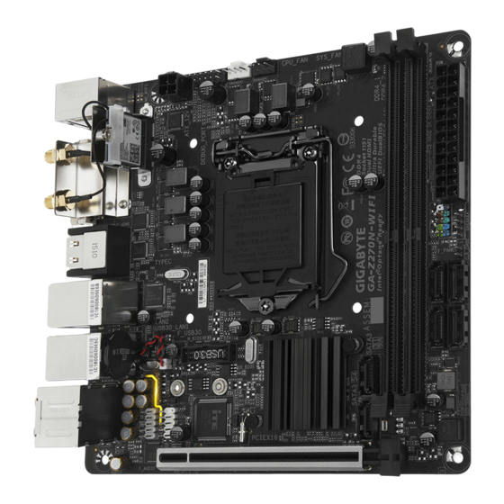 Gigabyte GA-Z270N-WIFI User Manual