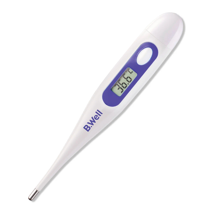 B.Well WT-03 BASE Digital Thermometer Manuals