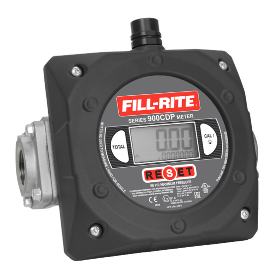 GORMAN-RUPP FILL-RITE 900CDP Series Installation And Operation Manual
