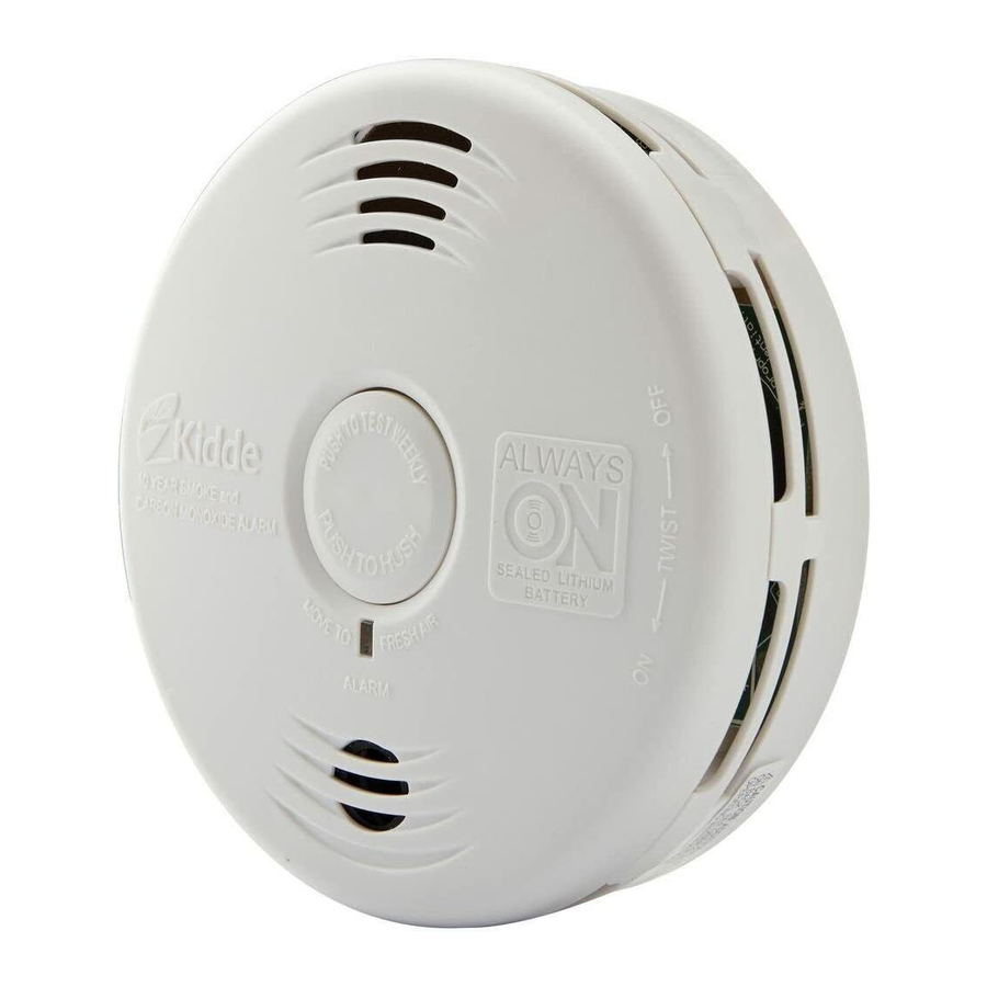 Kidde P3010CU - Smoke and Carbon Monoxide Alarm Manual