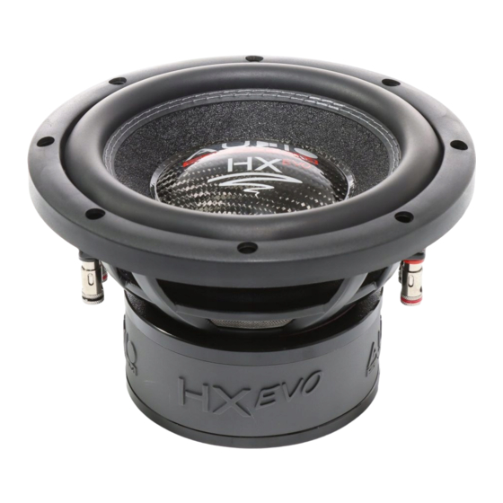 Audio System HX08 EVO User Manual