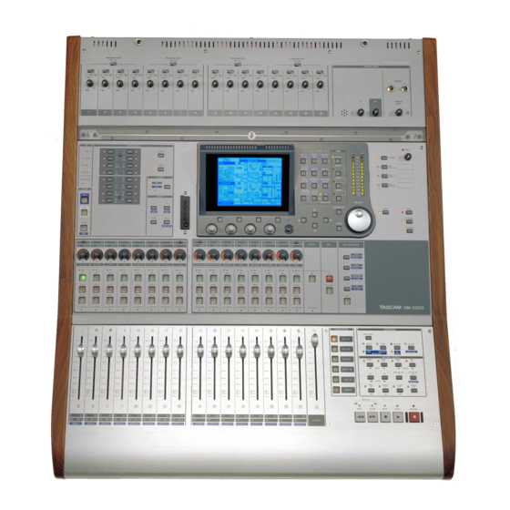 Tascam DM-3200 Manual