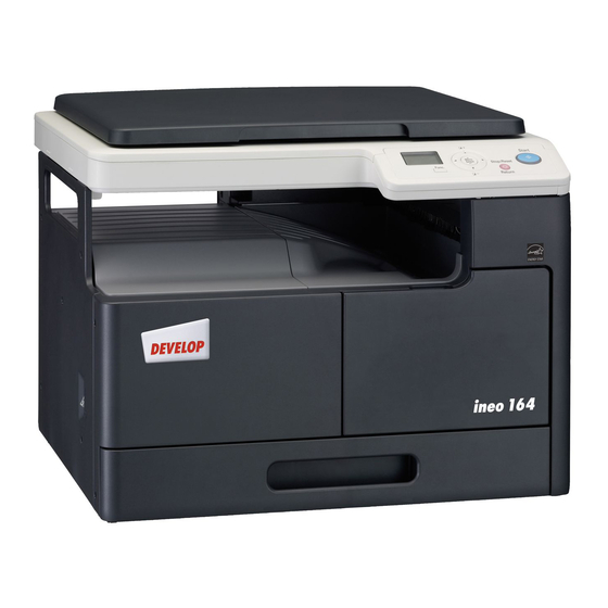 Develop ineo 164 Installation Manual