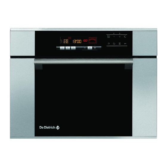 DeDietrich DOV745X Manual
