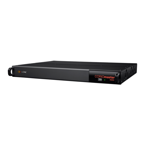 Tvone CORIOmaster mini Operation Manual