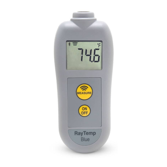 ThermoWorks RayTemp Blue Operating Instructions