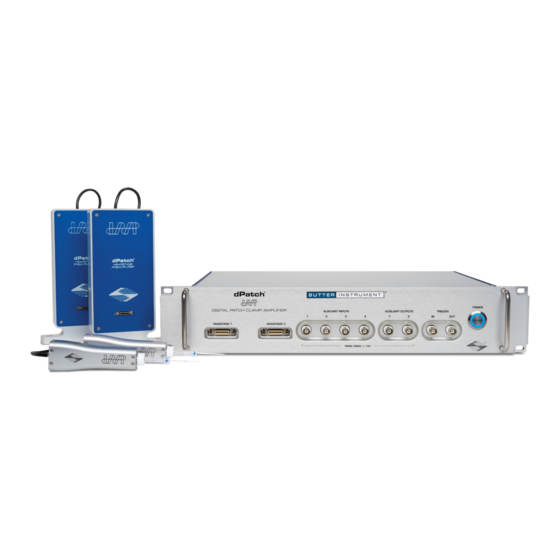 Sutter Instrument dPatch Quick Start Manual