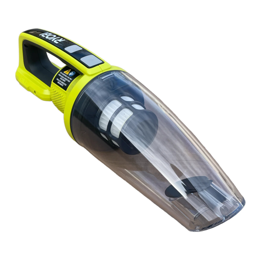 Ryobi PCL704 - 18 VOLT HAND VAC Manual