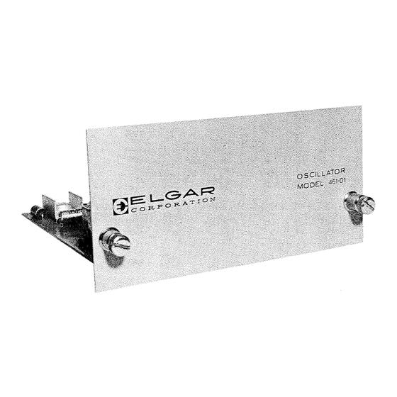 Elgar 4643V Instruction Manual