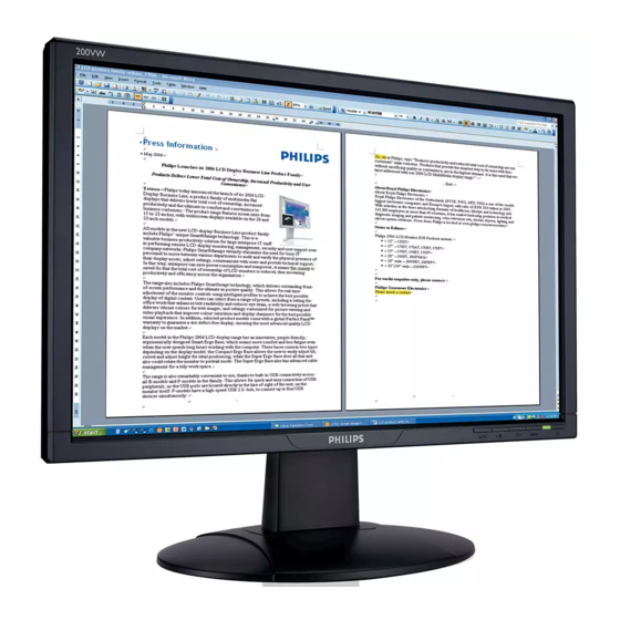 Philips 200VW8 User Manual